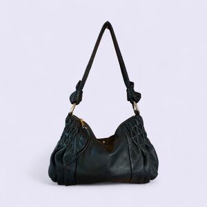 Elliott Lucca Dark Leather Shoulder Bag